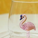 مج زجاج 400 ملي ثري دي بشكل وزة من الداخل مناسب لشرب العصائر والاتية