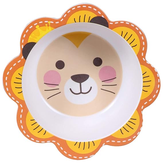 طقم طعام للاطفال 5 قطع شكل اسد