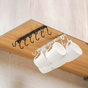 حامل معدني مزدوج للاكواب واطقم التوزيع