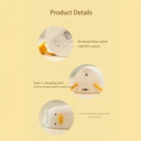 وناسة ميني شكل بطة ب 3 مستويات للاضاءة من السيليكون