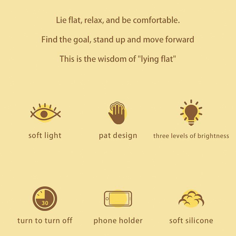 وناسة ميني شكل بطة ب 3 مستويات للاضاءة من السيليكون