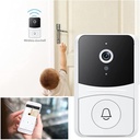 جرس باب لاسلكي مع كاميرا مراقبة عن بعد يعمل بالواي فاي لامان المنزل