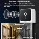 جرس باب لاسلكي مع كاميرا مراقبة عن بعد يعمل بالواي فاي لامان المنزل