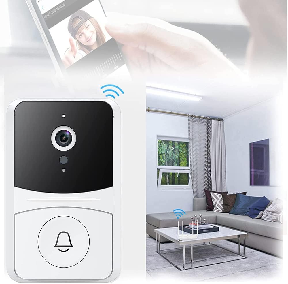 جرس باب لاسلكي مع كاميرا مراقبة عن بعد يعمل بالواي فاي لامان المنزل