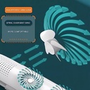 موزع هواء تكييف قابل للتعديل والتمديد مزود بمروحتين لتوزيع الهواء بشكل أفضل