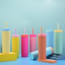 كوباية سيليكون صحي 450 ملي بغطاء محكم الغلق وشاليموه لشرب المياة والعصائر