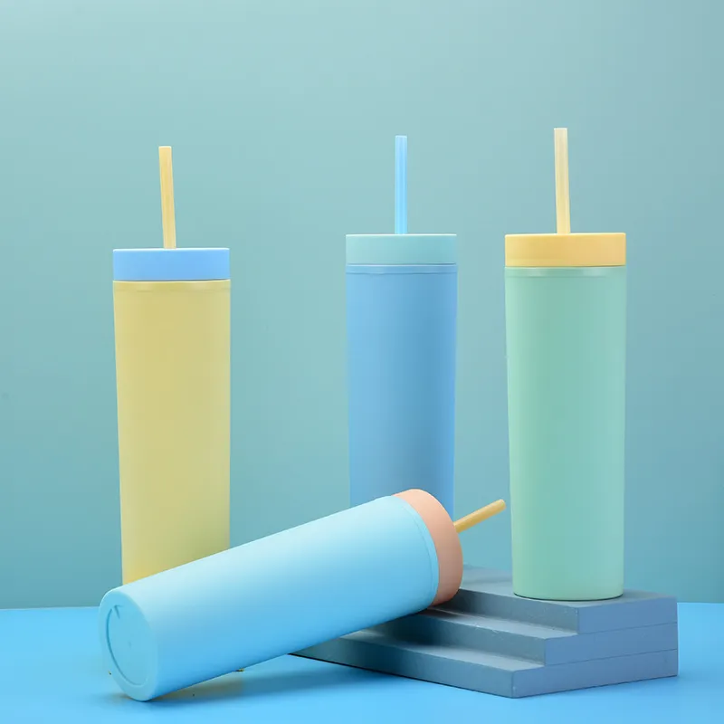 كوباية  450 ملي بغطاء محكم الغلق وشاليموه لشرب المياة والعصائر