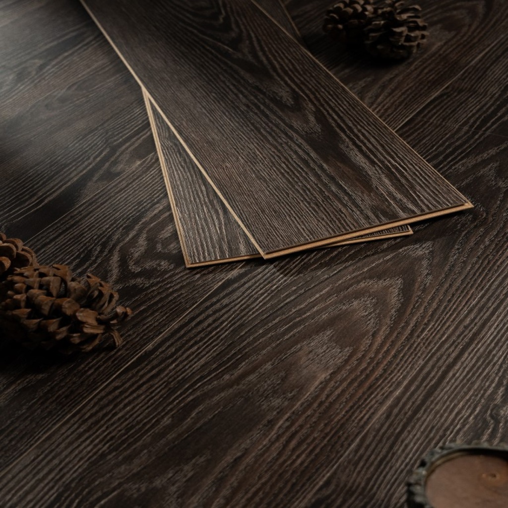 بديل الباركية الاصق مقاس 7.5 * 45 سم لتجديد ديكور المنزل باللون البني الداكن