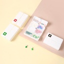 منظم يومي للأدوية و الفيتامينات مقسم 7 خانات بغطاء محكم الغلق