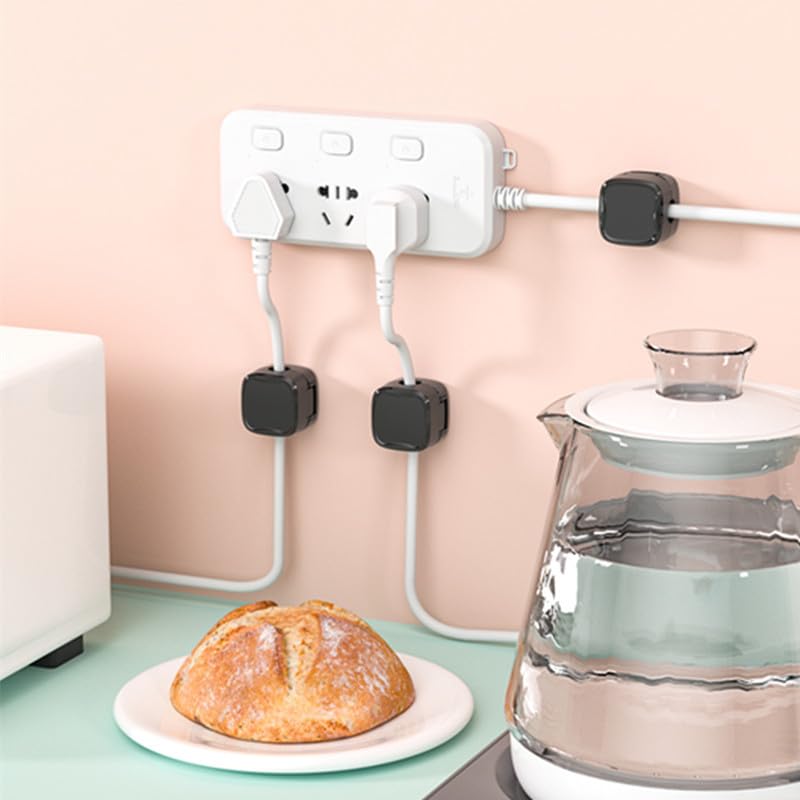 مشبك مغناطيسي لاصق لتنظيم الاسلاك والكابلات 6 قطع