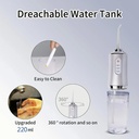 جهاز تنظيف الاسنان بالماء من بقايا الطعام والرواسب ب 3 مستويات مختلفة