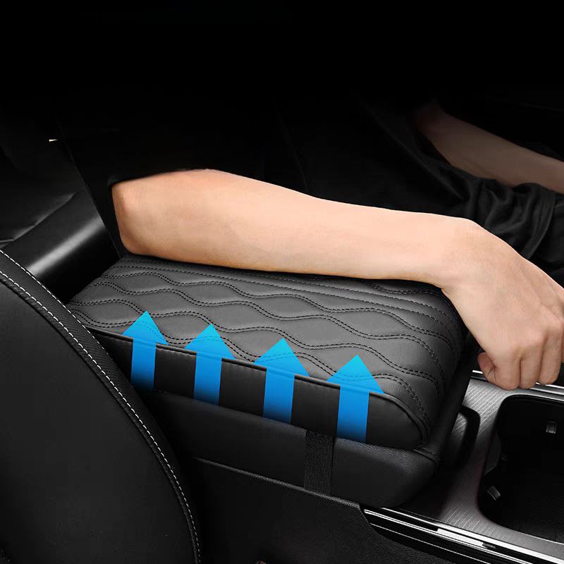 مسند سيارة جلد مبطن مقاوم للماء  لراحة الذراع اثناء القيادة