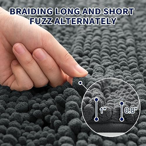 دواسة حمام وبانيو من القطيفة الناعمة مانعة للانزلاق مقاس 50 * 80 سم