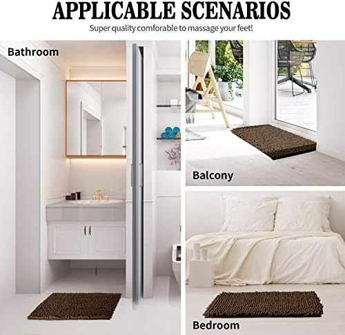 دواسة حمام وبانيو مقاس 43 * 60 سم من القطيفة الناعمة مانعة للانزلاق والامتصاص