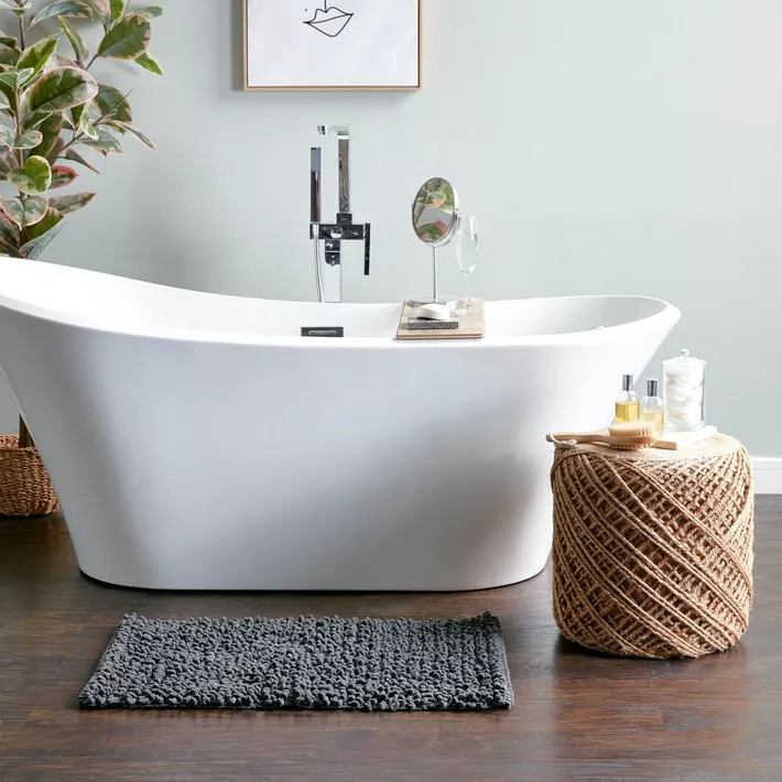 دواسة حمام وبانيو من القطيفة الناعمة مانعة للانزلاق مقاس 50 * 80 سم