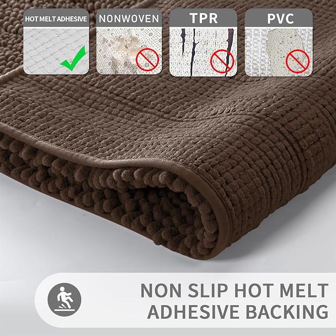 دواسة حمام وبانيو من القطيفة الناعمة مانعة للانزلاق مقاس 50 * 80 سم