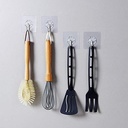 طقم هوك مرن لاصق لتعليق الملابس والاكسسوارات 6 قطع