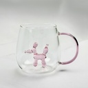 مج زجاج ثري دي  400 ملي مناسب لشرب العصائر والاتية