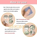 طقم مرايات استيكر 12 قطعة سداسية الشكل لتجديد ديكور المنزل