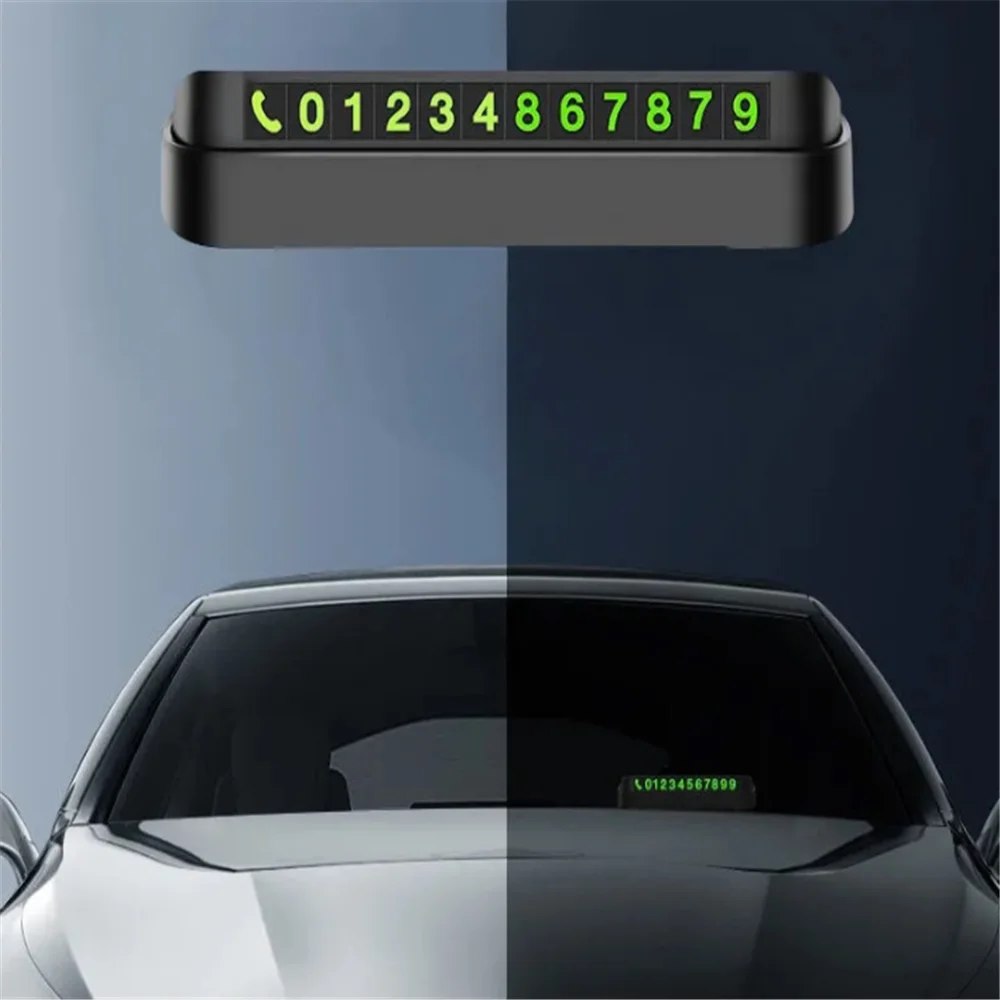 بطاقة عرض رقم الموبايل للطوارئ اثاء ركن السيارة