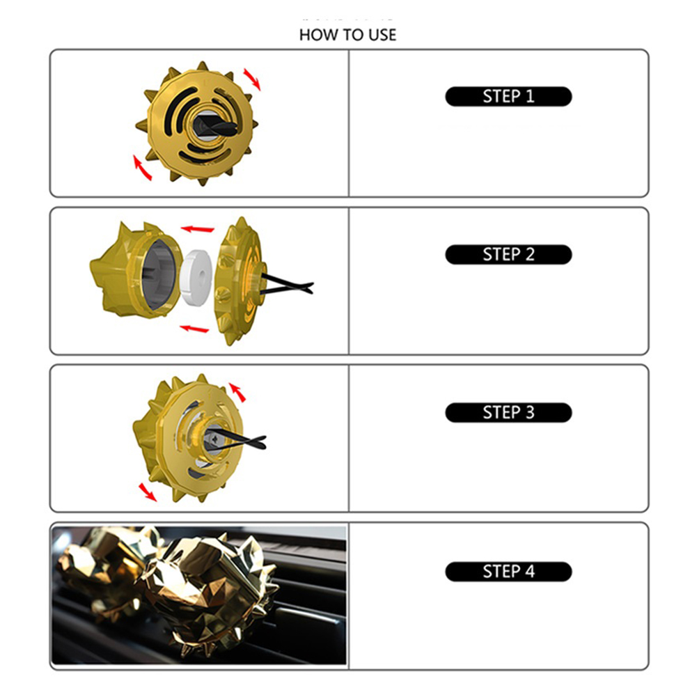 فواحة لتعطير السيارة تثبت في فتحات التكييف
