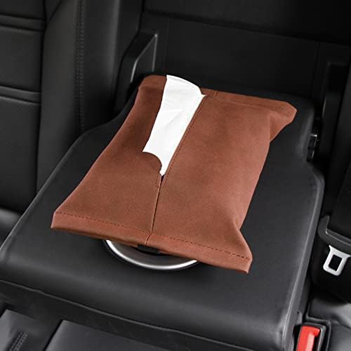 علبة مناديل قطيفة بحزام تركب علي كرسي او مسند السيارة