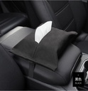 علبة مناديل قطيفة بحزام تركب علي كرسي او مسند السيارة