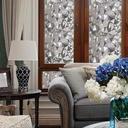 رول ستيكر لاصق لتزيين الشبابيك الزجاجية شفاف عاكس للالوان 45*200 سم