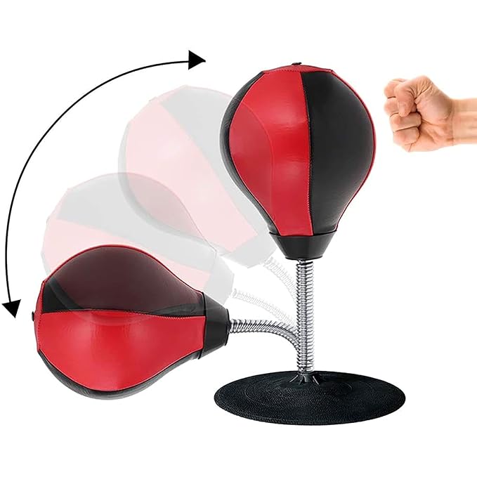 كرة بوكسينج  مكتبية للتسلية وتخفيف التوتر تعمل بالشفط