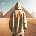 هودي "القاهرة" اوفر سايز قطن للرجال باللون البيج