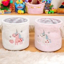 باسكت تخزين فرو بتصميم يونيكورن لغرف الاطفال