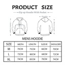 Cairo99 Needlework هودي اوفر سايز قطن للرجال باللون البني