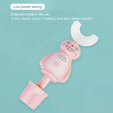 U فرشة أسنان كهربائية للأطفال بتصميم كرتوني على شكل حرف