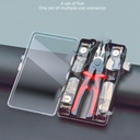 كماشة يدوية 5*1 برأس قابلة للتبديل بمقبض غير قابل للانزلاق