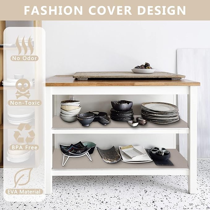 رول وتربوف مانع للانزلاق مقاس 45 × 150  سم للأرفف والأدراج قابل للقص