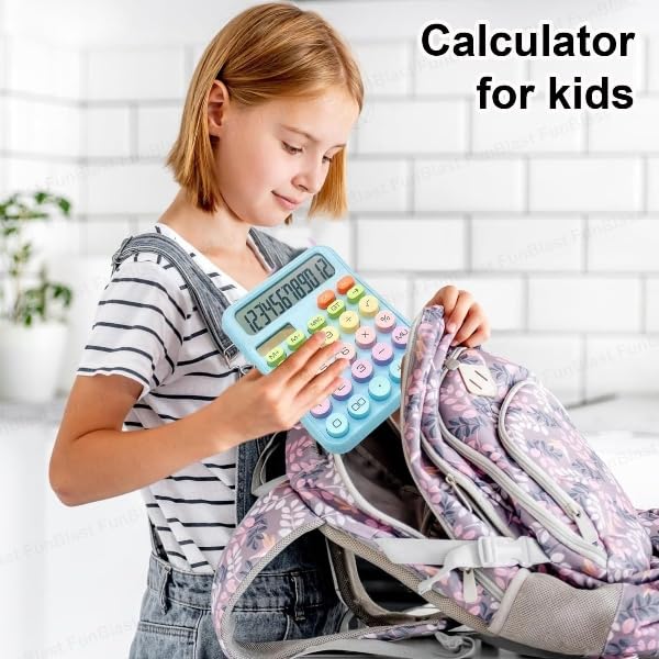 الة حاسبة ديجيتال ملونة بتصميم جذاب