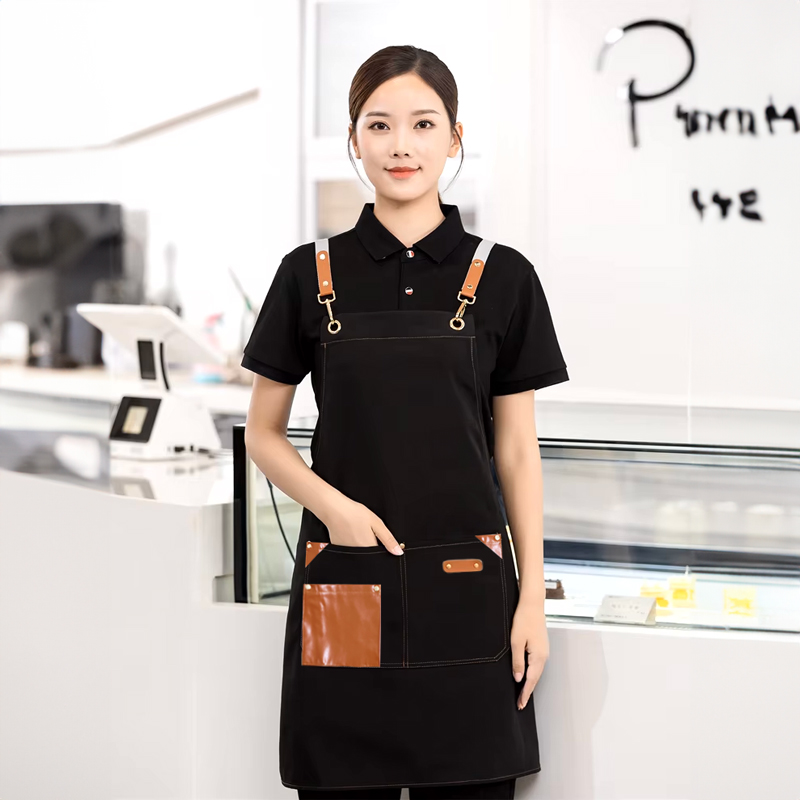 مريلة مطبخ وتربروف ب 3 جيب للحفاظ علي الملابس من المياه والزيوت