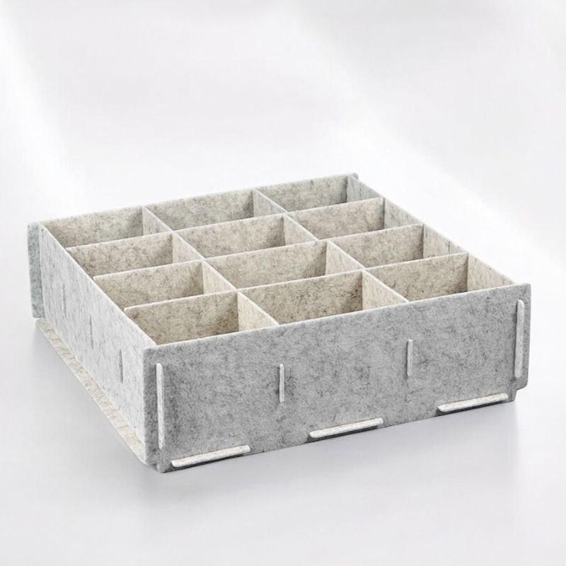 منظم شرابات وملابس داخلية 12 خانة قابل للفك والتركيب