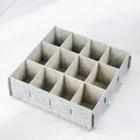 منظم شرابات وملابس داخلية 12 خانة قابل للفك والتركيب