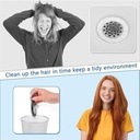 شريط شبكي لاصق قابل للقص لمنع انسداد البلاعات والبانيو - مقاس 2.5 متر