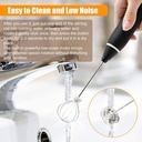 مضرب نسكافية يعمل بالشحن للحصول علي رغوة كريمية مثاليه مزود ب 2 رأس