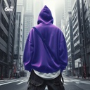 Trust God + Chill هودي اوفر سايز قطن