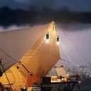 كشاف تخييم محمول شكل لمبة ب 3 مستويات اضاءة  - معلق قابل للشحن