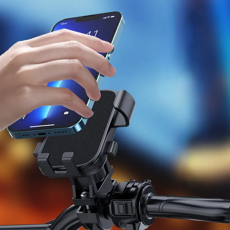 حامل موبايل للدراجات النارية مزود بشمسية ميني للحماية من الشمس والمطر