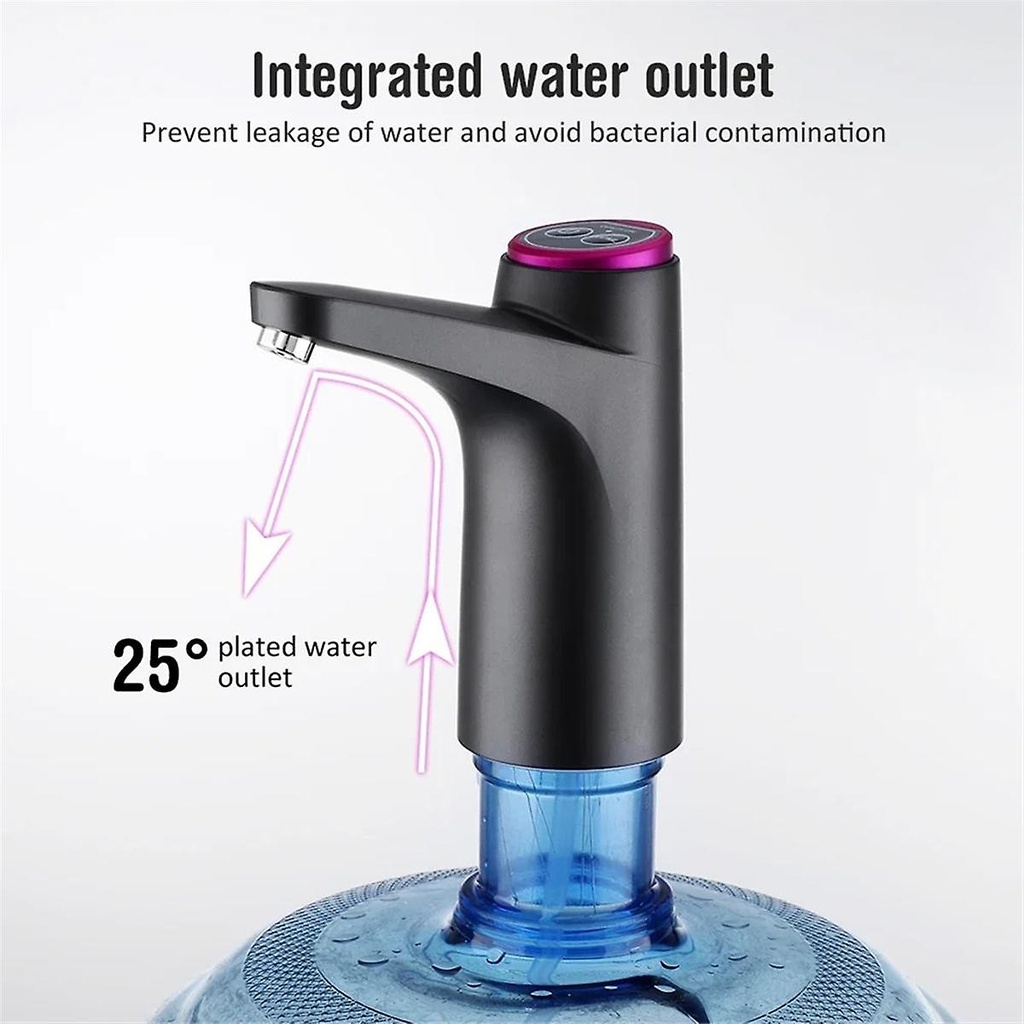 مضخة اتوماتيك لقارورة المياه بوصلة يو اس بي قابلة لإعادة الشحن