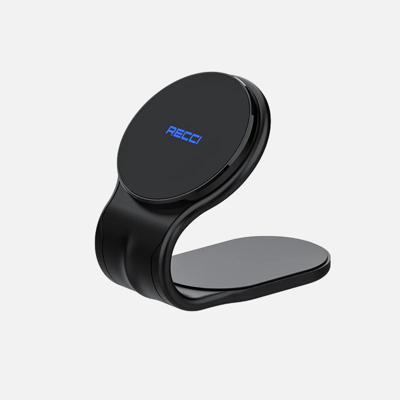 حامل موبايل مغناطيسي بشاحن لاسلكي بقوة 15 واط - قابل للطي