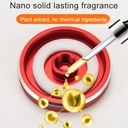 تعمل بالطاقة الشمسية فواحة لتابلوه السيارة على شكل كرة بلورية مزدوجة الحلقات