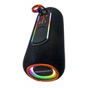 سبيكر مكبر للصوت وتربروف لاسلكي بقدرة 20 وات مع إضاءة ليد - بطارية 3000 ملي امبير