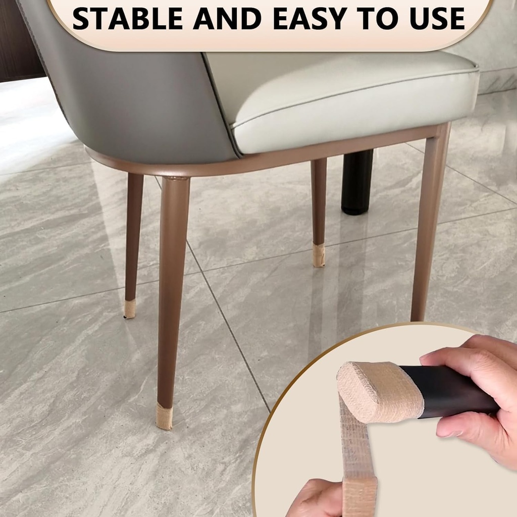 شريط واقي لارجل الكراسي والاثاث لاصق مقاوم للانزلاق ويحمي من الضوضاء والخدوش