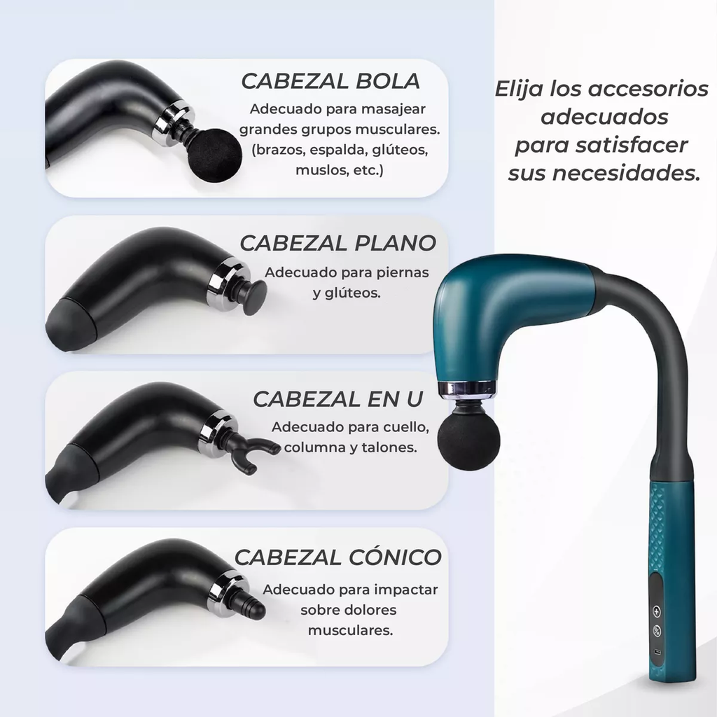 مسدس مساج و تدليك كهربائي للكتف والظهر ب 9 مستويات مختلفة